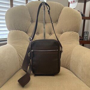 Auth LOUIS VUITTON Taiga Leather DIMITRI MB3077 Small Messenger Shoulder Bag